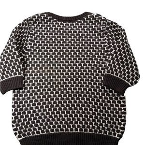 Kirna Zabete Black and White Sweater